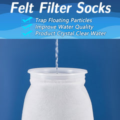 Tudomro washable filter sock for reusable aquarium maintenance
