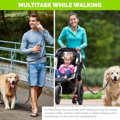 Tuff Mutt hands free leash 4-foot lead provides ample space while you move