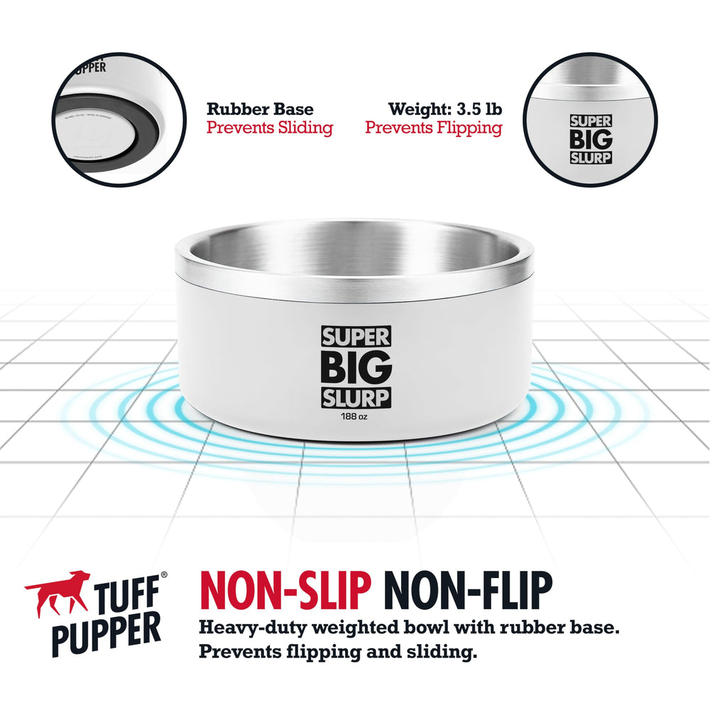 Tuff Pupper 188oz capacity ideal for large dogs or multi-pet homes.