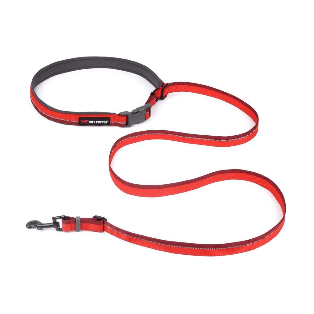 Tuff Pupper 360-degree swivel clip facilitates quick on/off and reduces tangling.