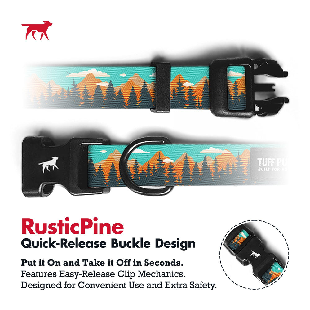 Tuff Pupper Adjustable Dog Collar Wide shows versatile fit for growing large dogs