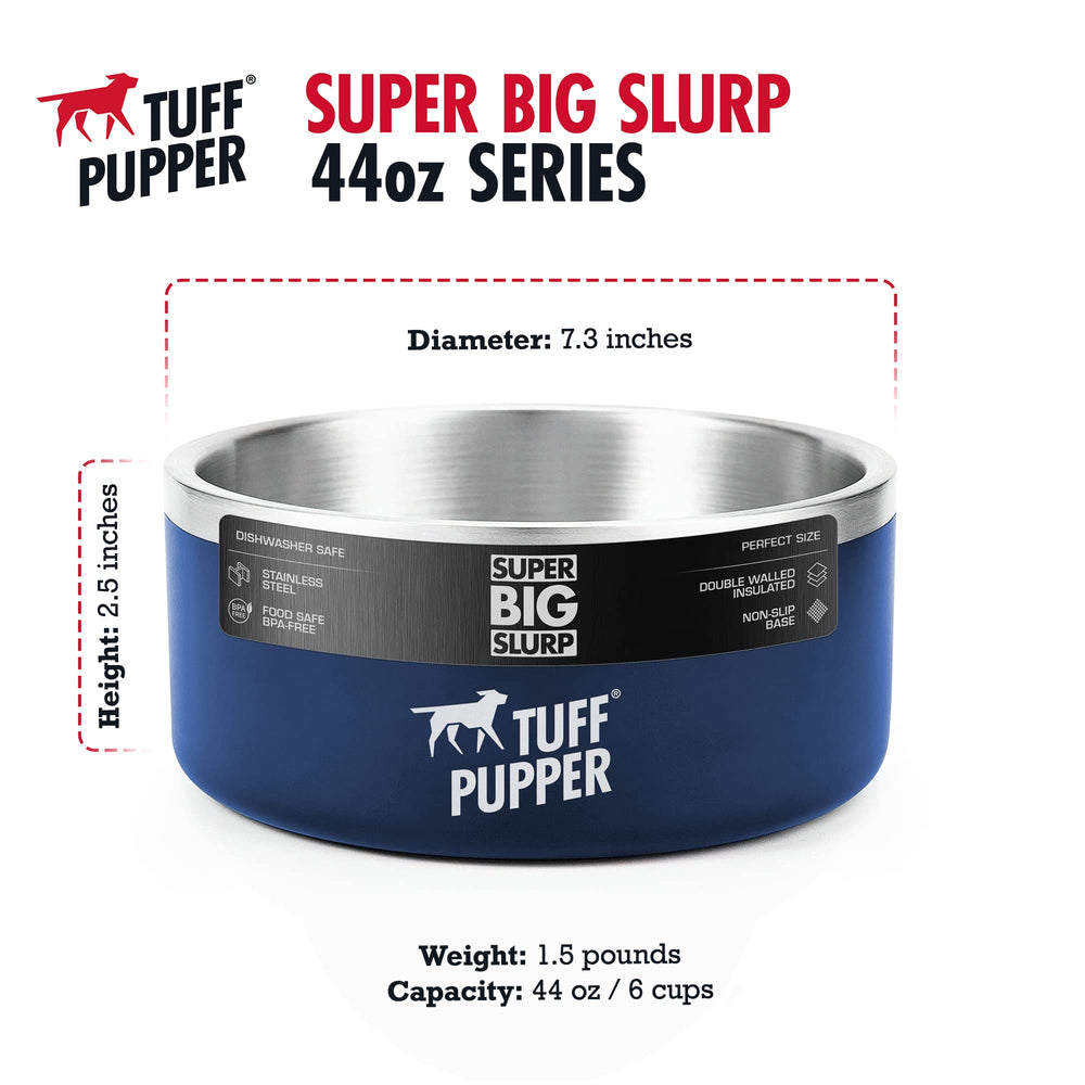 Tuff Pupper blue insulated pet bowl built for daily use