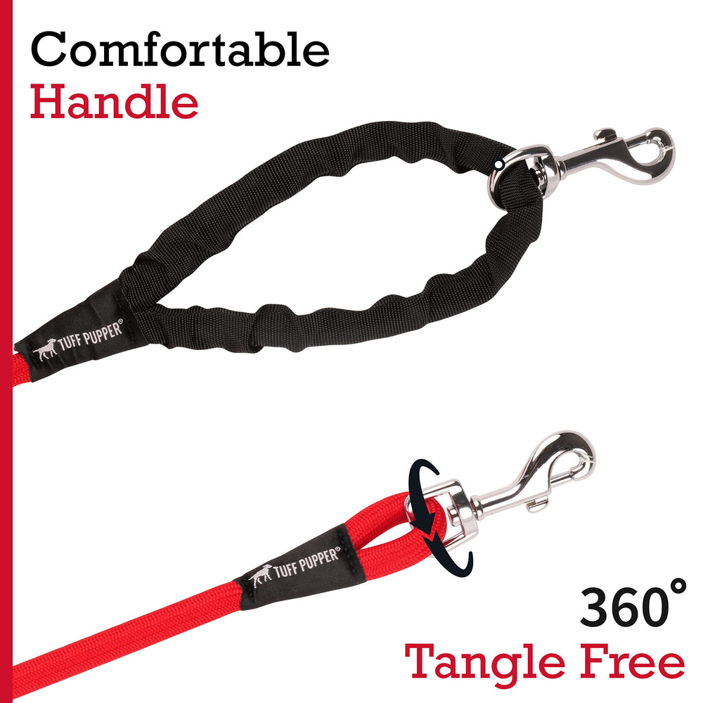 Tuff Pupper comfort handle with web nylon offers a soft grip.