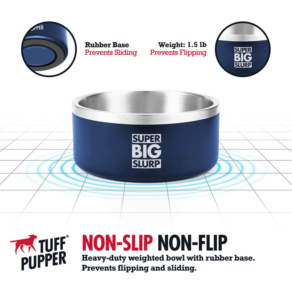 Tuff Pupper dishwasher-safe stainless steel design cleans easily after meals
