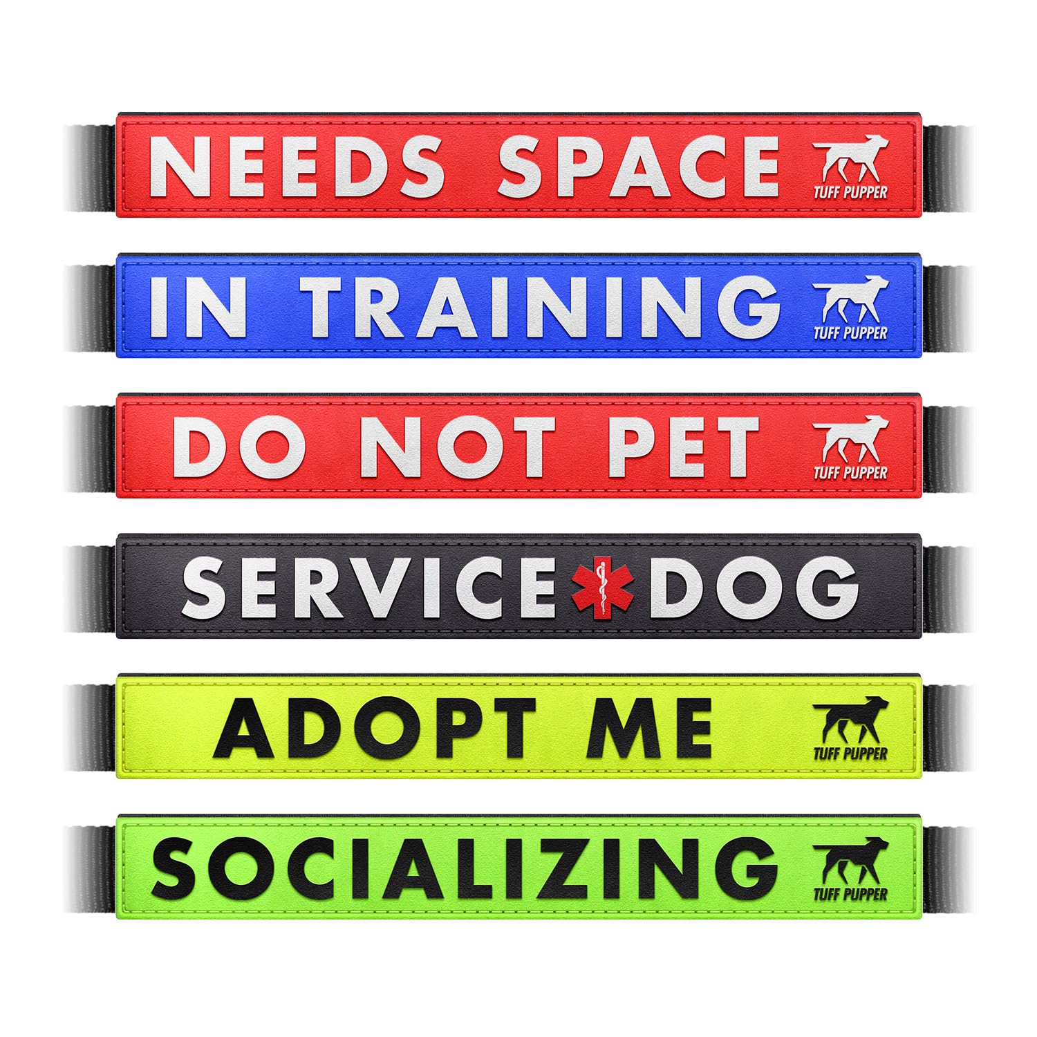 Tuff Pupper easy-on-off leash sleeve speeds daily adjustments.