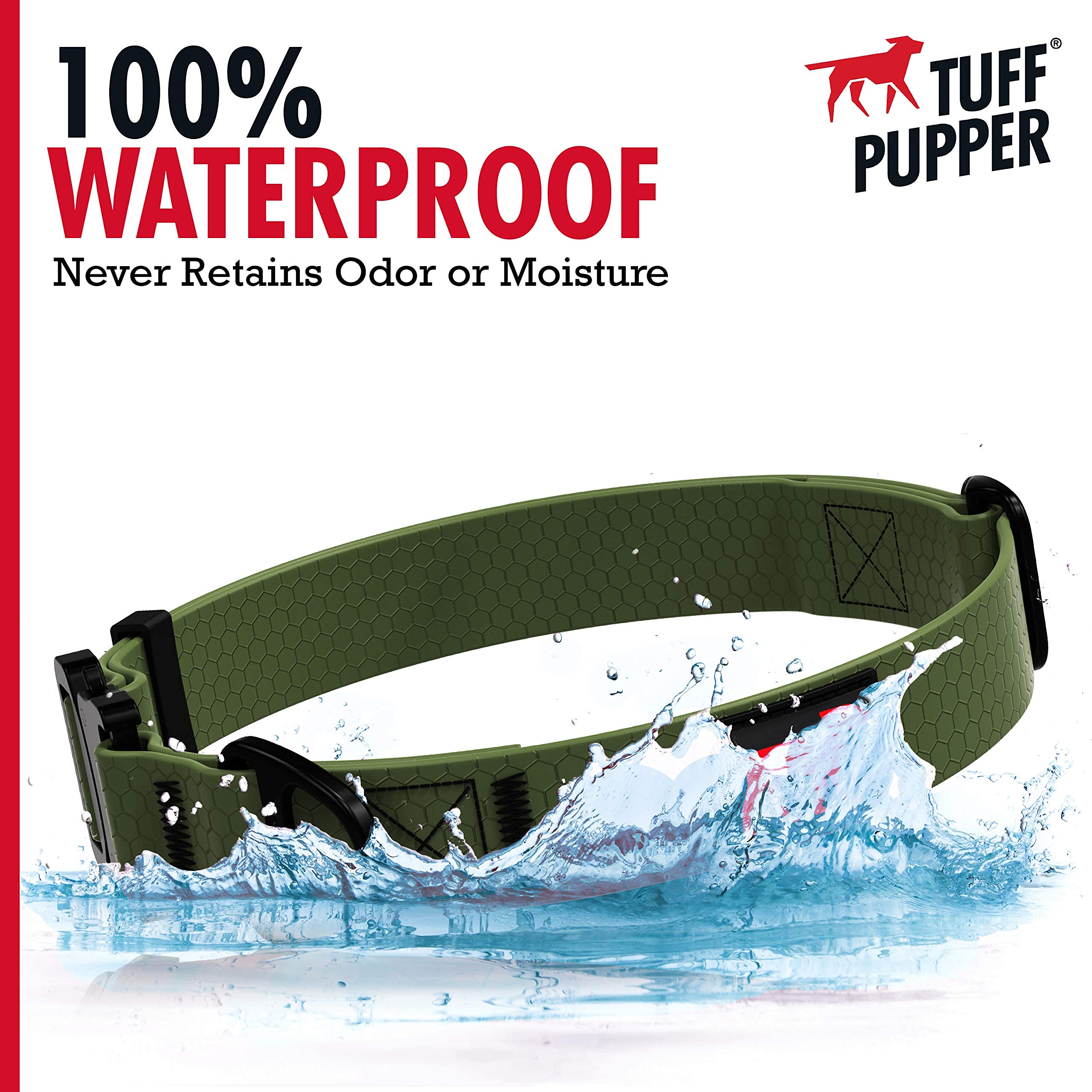 Tuff Pupper lifetime guarantee banner promotes purchase reassurance