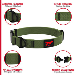Tuff Pupper odor-free waterproof collar demonstrates easy cleaning and moisture resistance