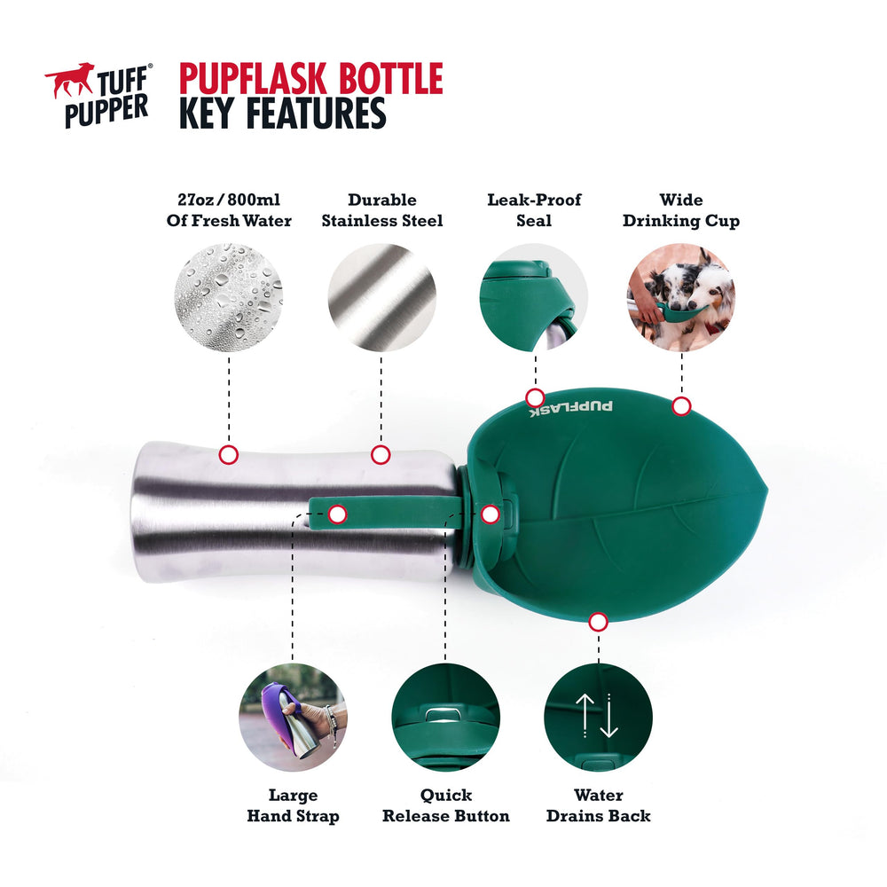 Tuff Pupper PupFlask stainless steel bottle durable for travel