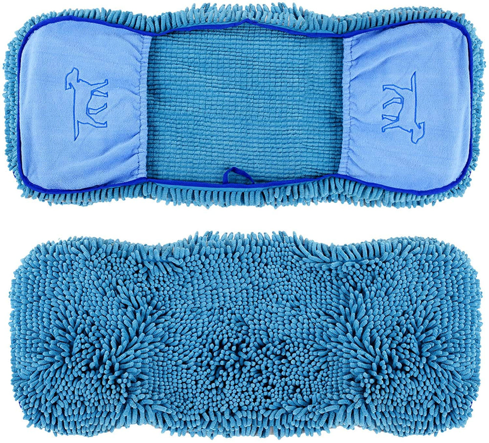 Tuff Pupper Quick Dry Towel dual pockets provide massage-like drying.