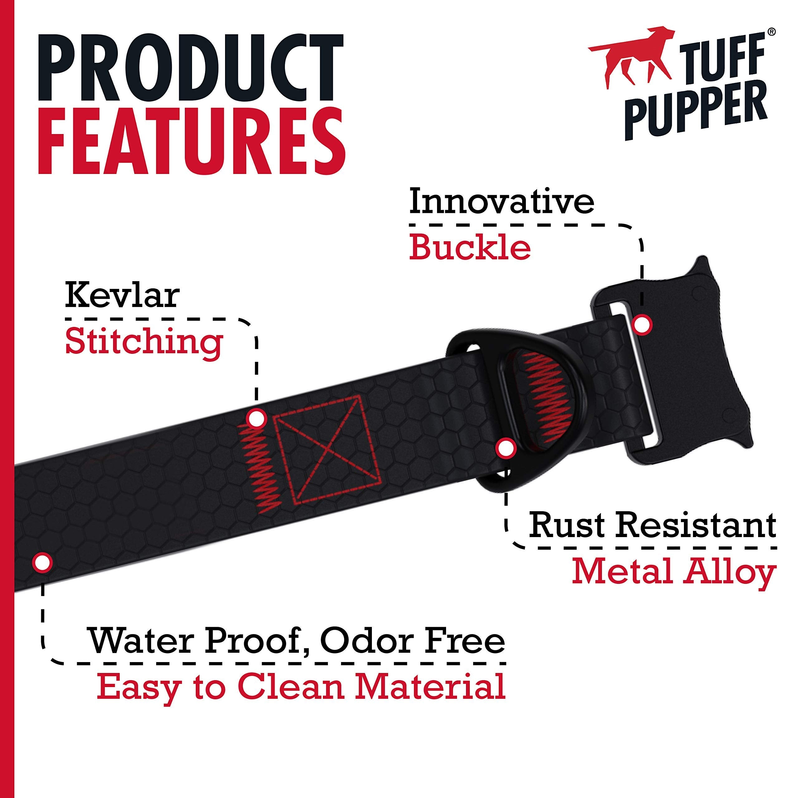 Tuff Pupper size guide helps choose the right neck fit
