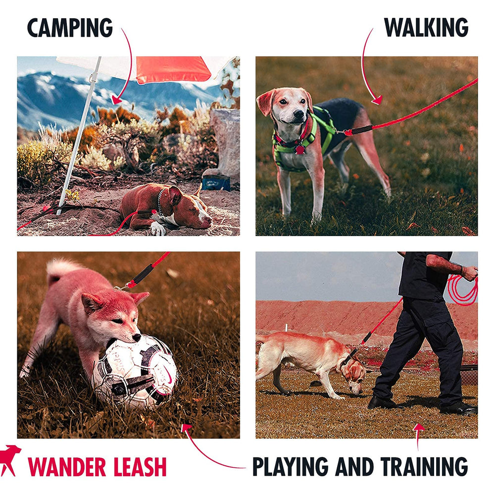 Tuff Pupper stainless steel 360-degree clip securely attaches to harness.