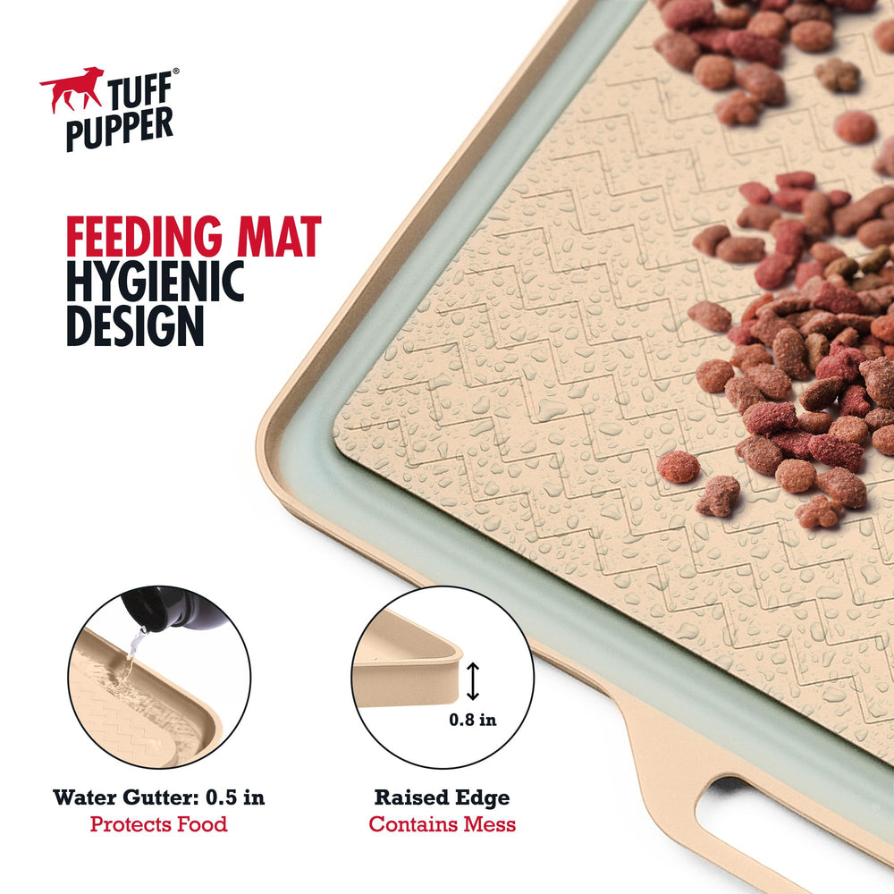 Tuff Pupper textured non-slip surface prevents bowls from sliding