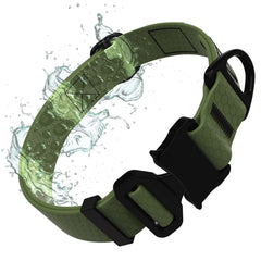 Tuff Pupper waterproof action collar closeup showing rugged PVC webbing durability