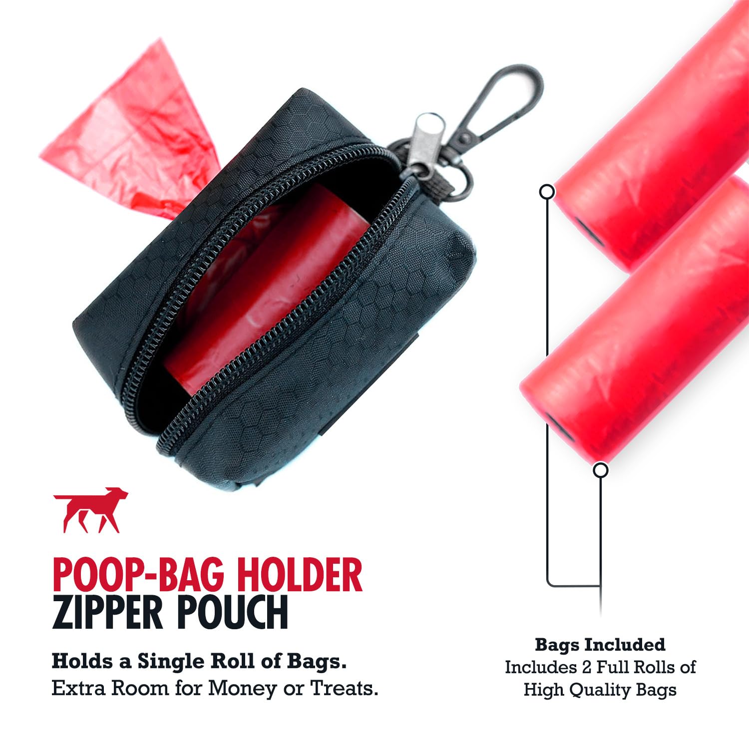 Tuff Pupper waterproof oxford fabric endures all-weather walks.