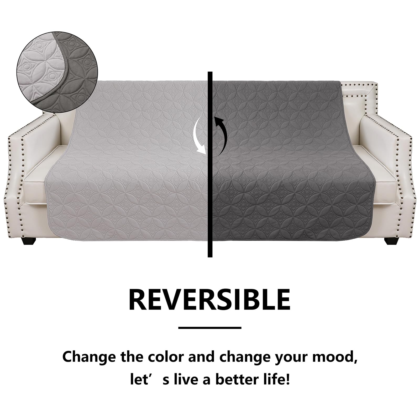 Tuffeel dog blanket with TPU lining provides liquid barrier.