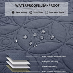 Tuffeel dog blanket showing reversible colors for versatile decor options.