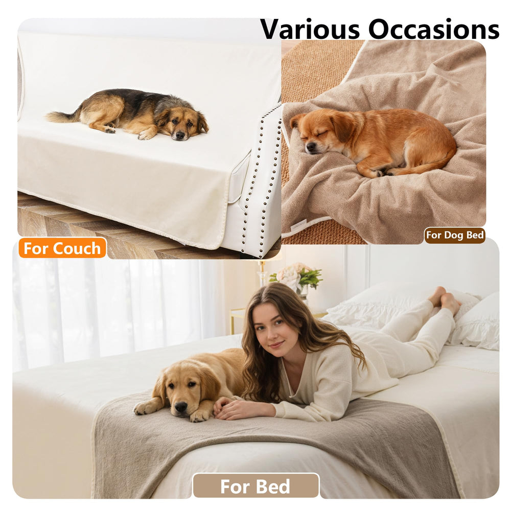 Tuffeel front velvet and back flannel deliver two cozy textures.