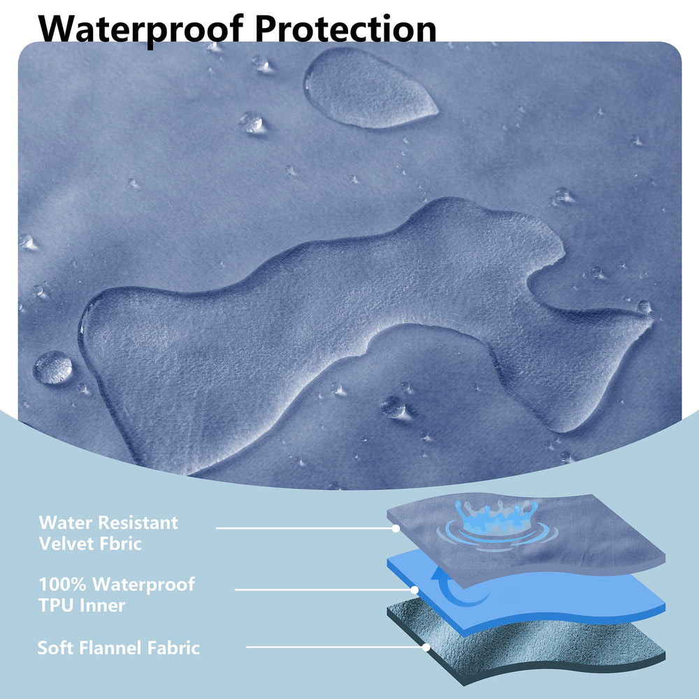 Tuffeel reversible blanket front velvet side for luxe comfort