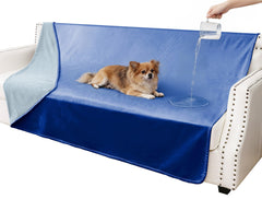 Tuffeel waterproof blanket front view shows couch protection