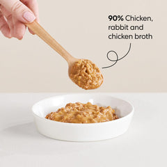 TUFT + PAW ingredients close-up features chicken, rabbit, and pumpkin for balanced nutrition.