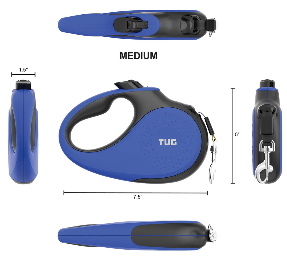 TUG 360° leash anti-slip handle close-up highlights comfortable grip.