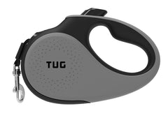 TUG 360° tangle-free retractable dog leash gray for comfortable daily walks.