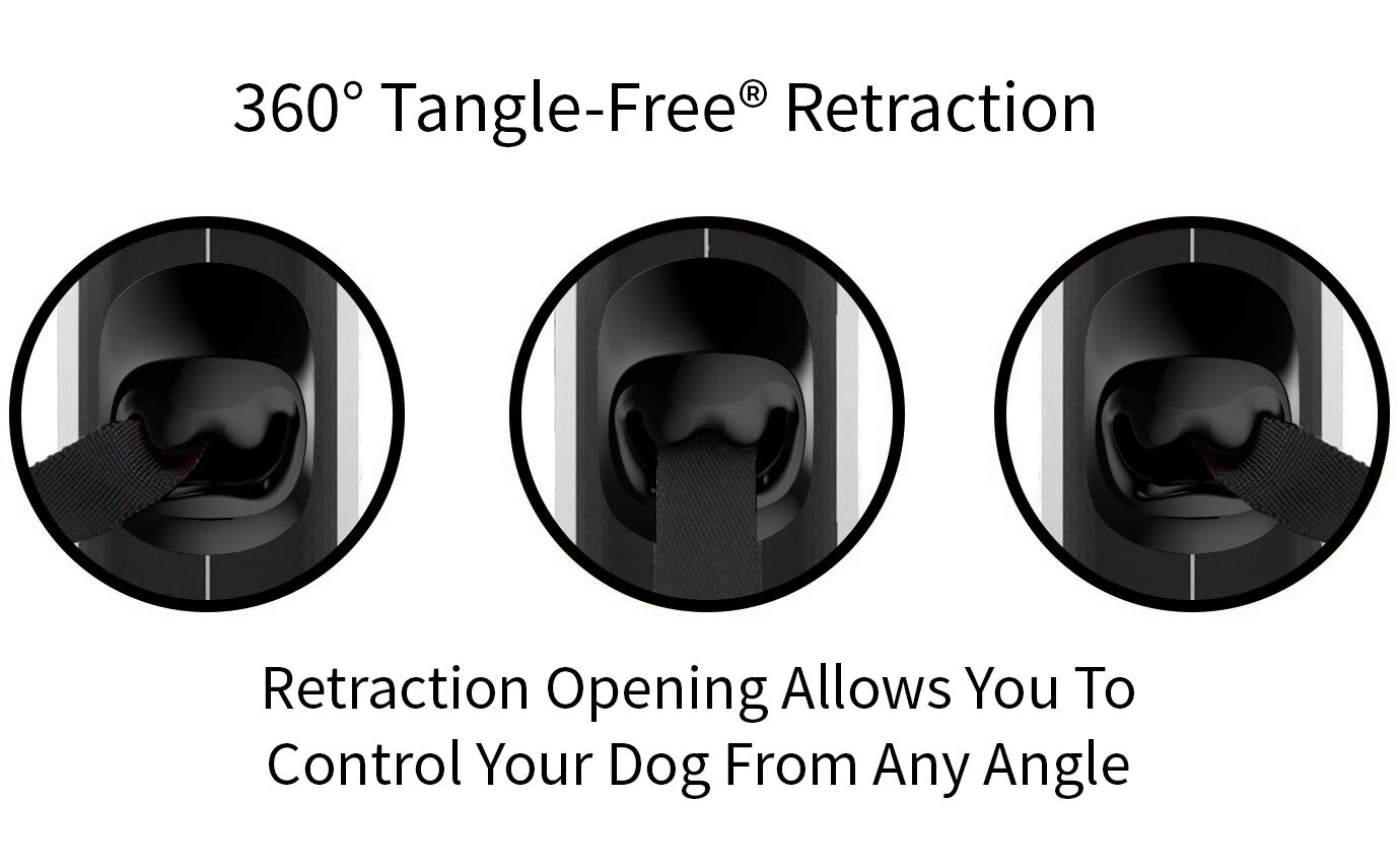 TUG 360 leash pause lock feature supports safe pauses on busy sidewalks.