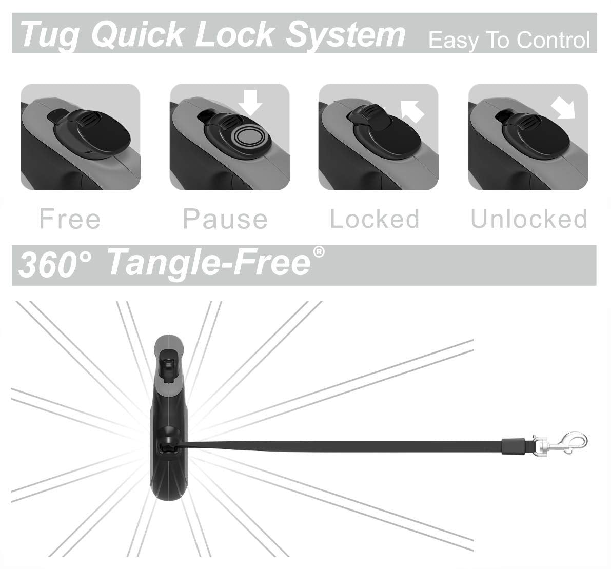 TUG anti-slip handle close-up showcasing ergonomic grip for long walks.
