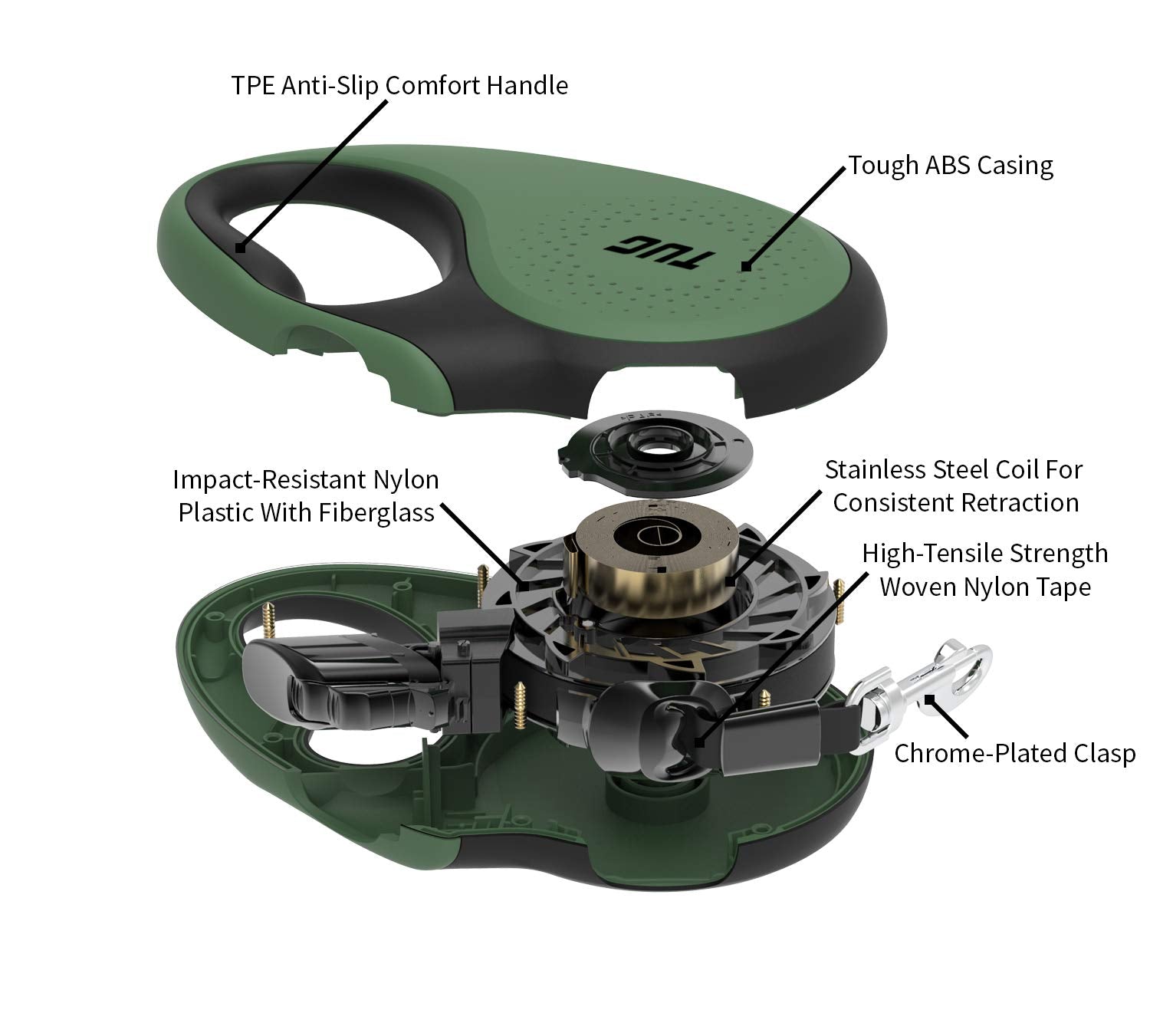 TUG leash in a park setting demonstrates safe urban walking use