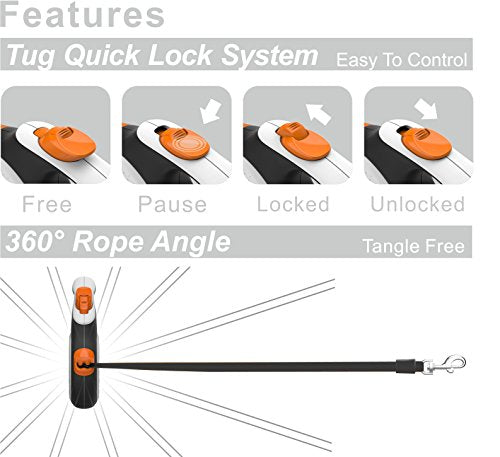 TUG ergonomic anti-slip handle promises comfortable grip on long walks.