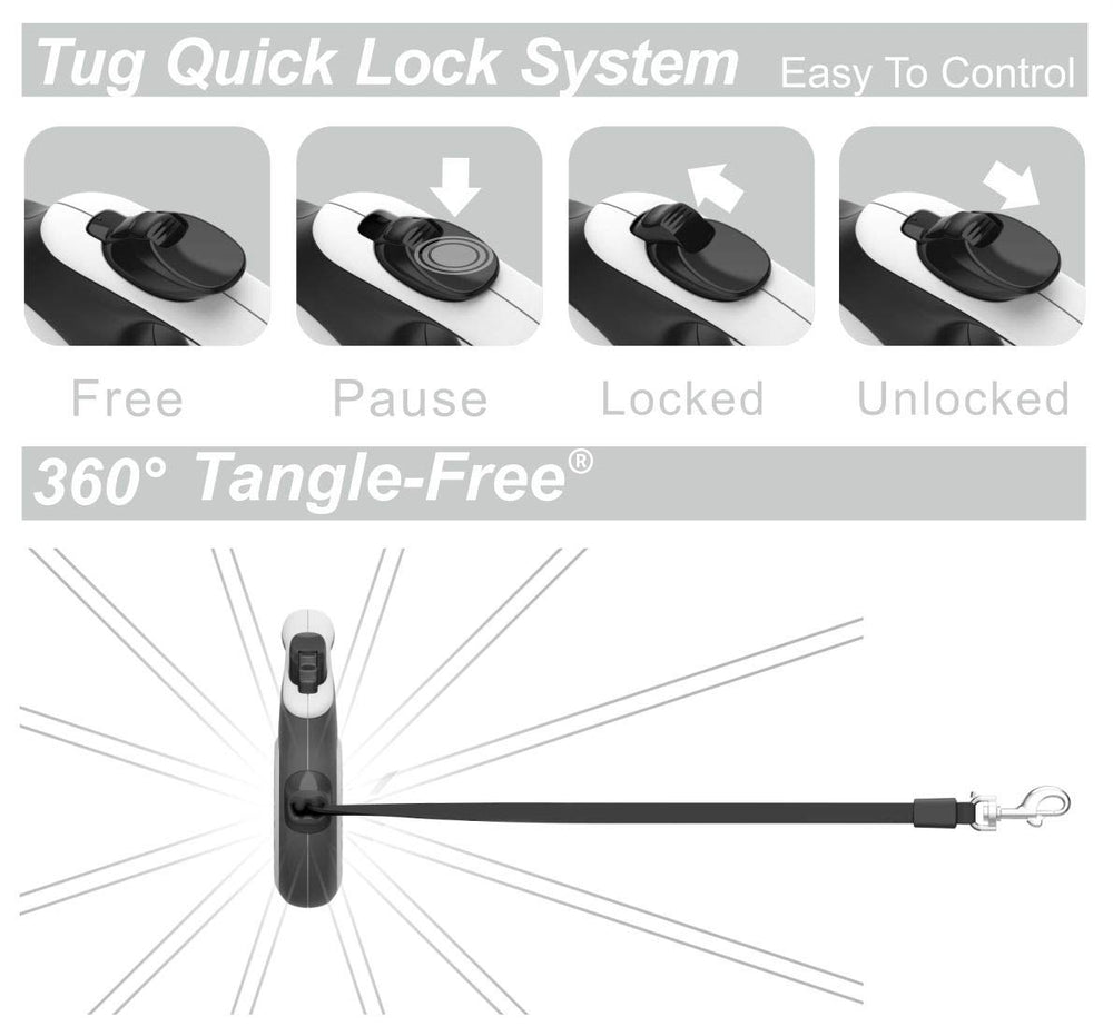 TUG heavy-duty internal coil maintains steady retraction and recoil.