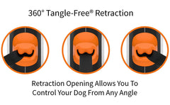 TUG one-handed brake and pause lock enable quick, hands-free control.