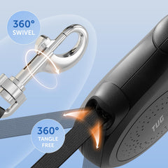 TUG Quest medium-dog leash designed for dogs up to 55 lbs with balanced control.