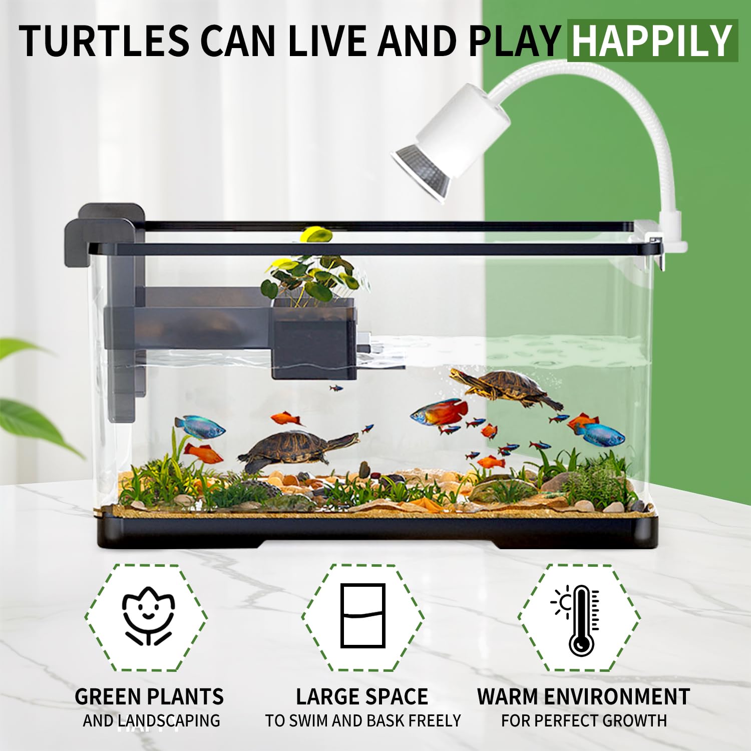 tuhaoking UVA UVB light highlights reptile habitat health and visibility