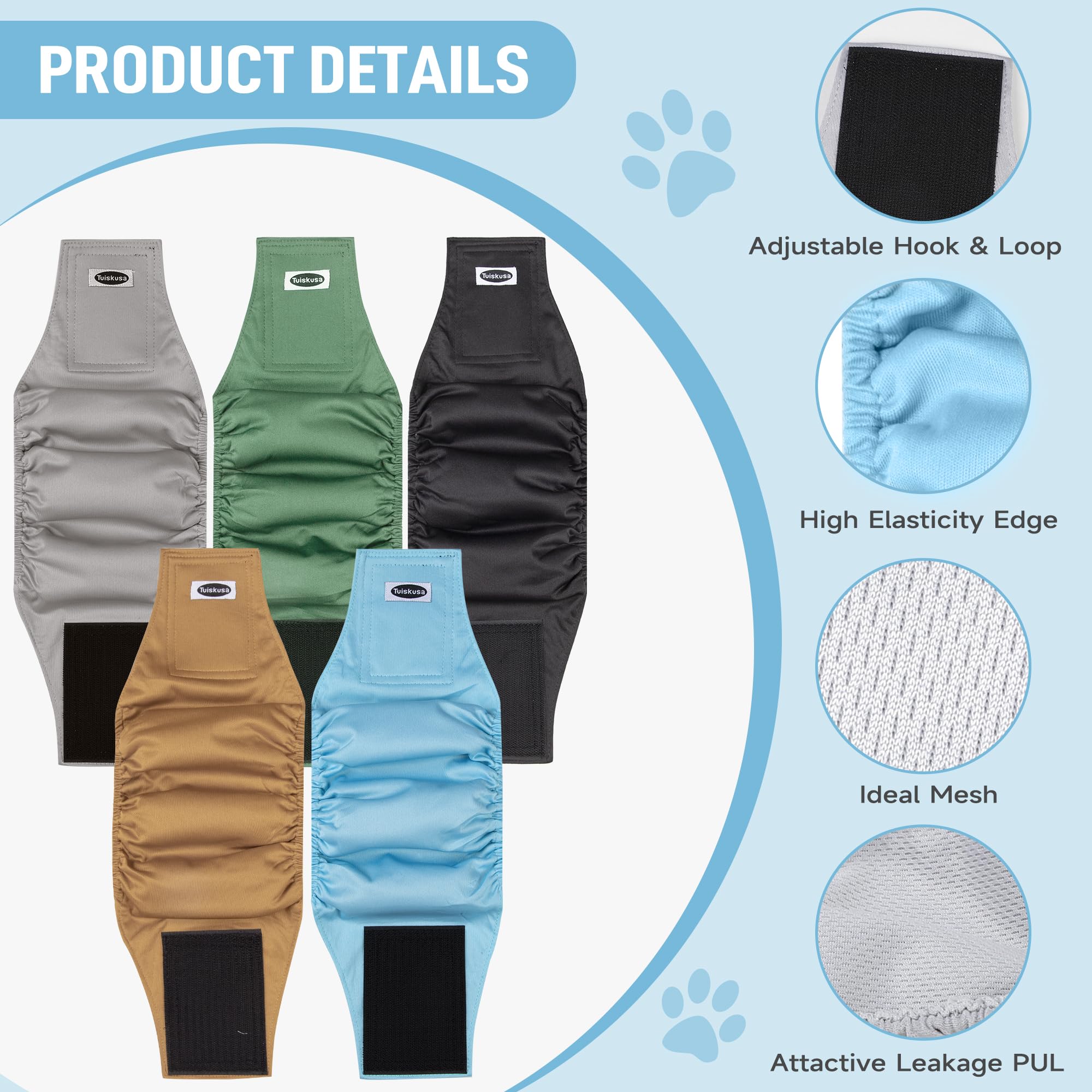 Tuiskusa multiple sizes ensure a precise fit for every dog.