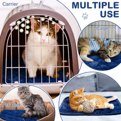 Tujoe self-warming cat mat anti-slip bottom keeps pets in place on any surface