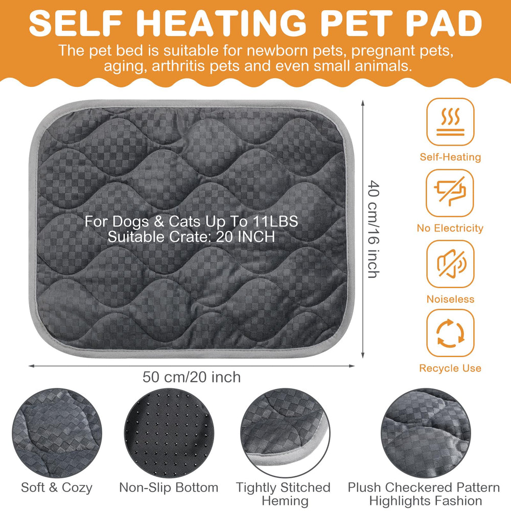 Tujoe self warming cat mat surface detail shows plush fabric for snuggling