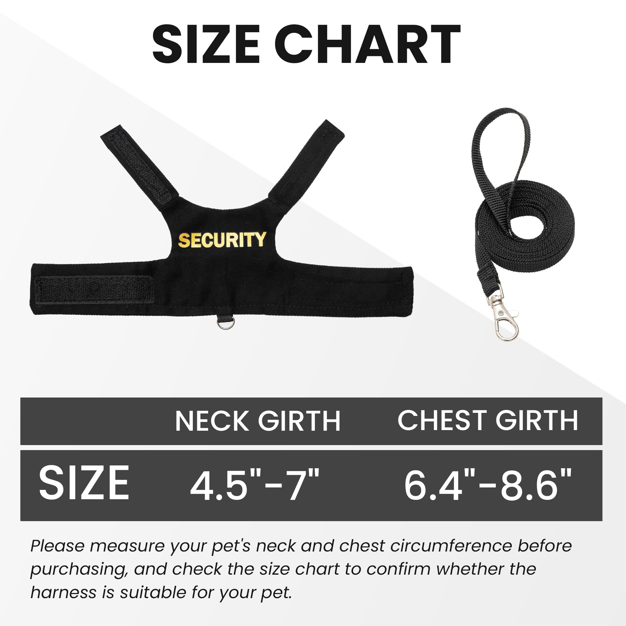 TUKOAW Bearded Dragon Harness adjustable system for a snug, customizable fit