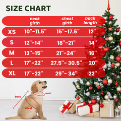 TUKOAW Christmas dog sweater plush antlers add playful holiday charm.