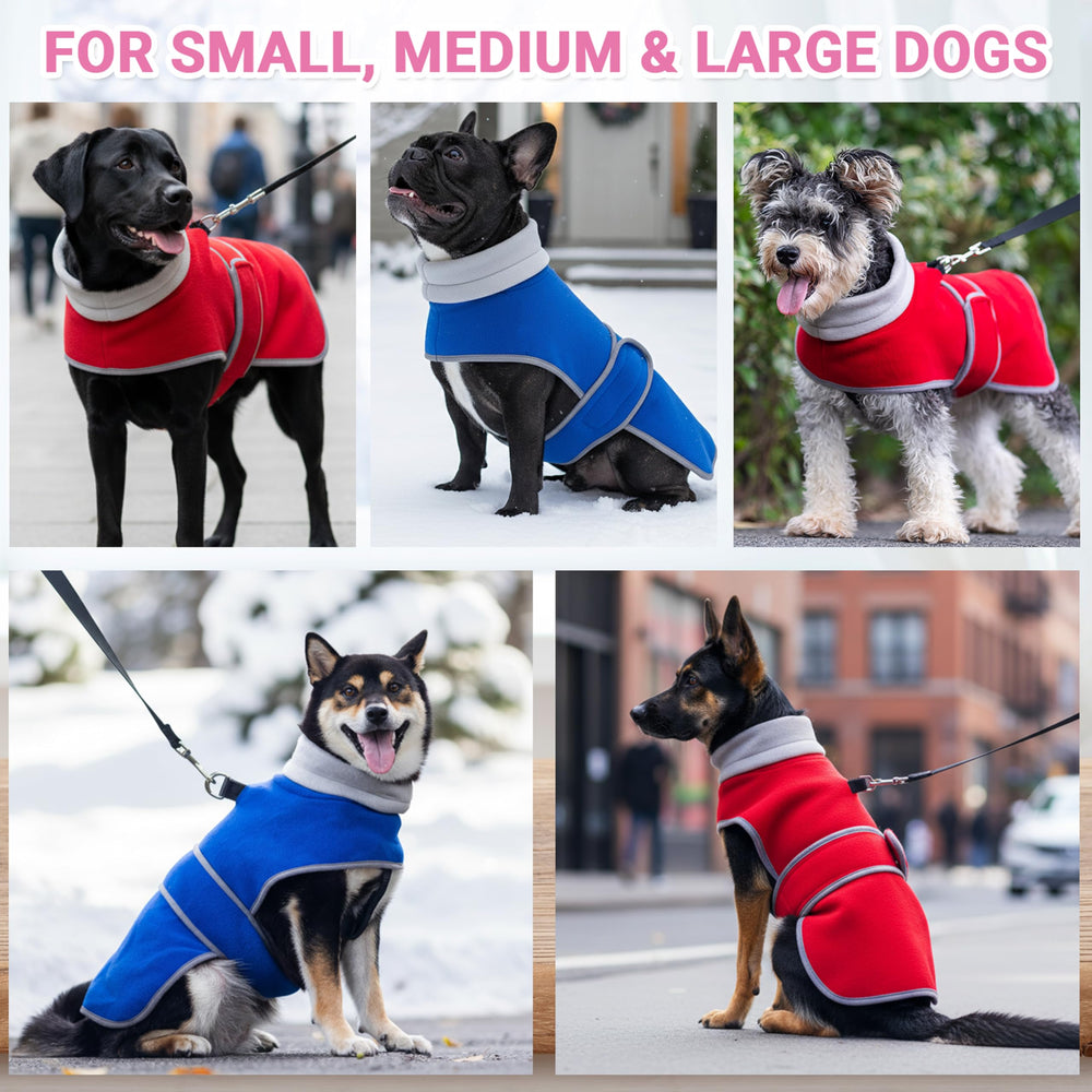 TUKOAW dog coat 2-pack adjustable-strap closeup demonstrates draft protection.