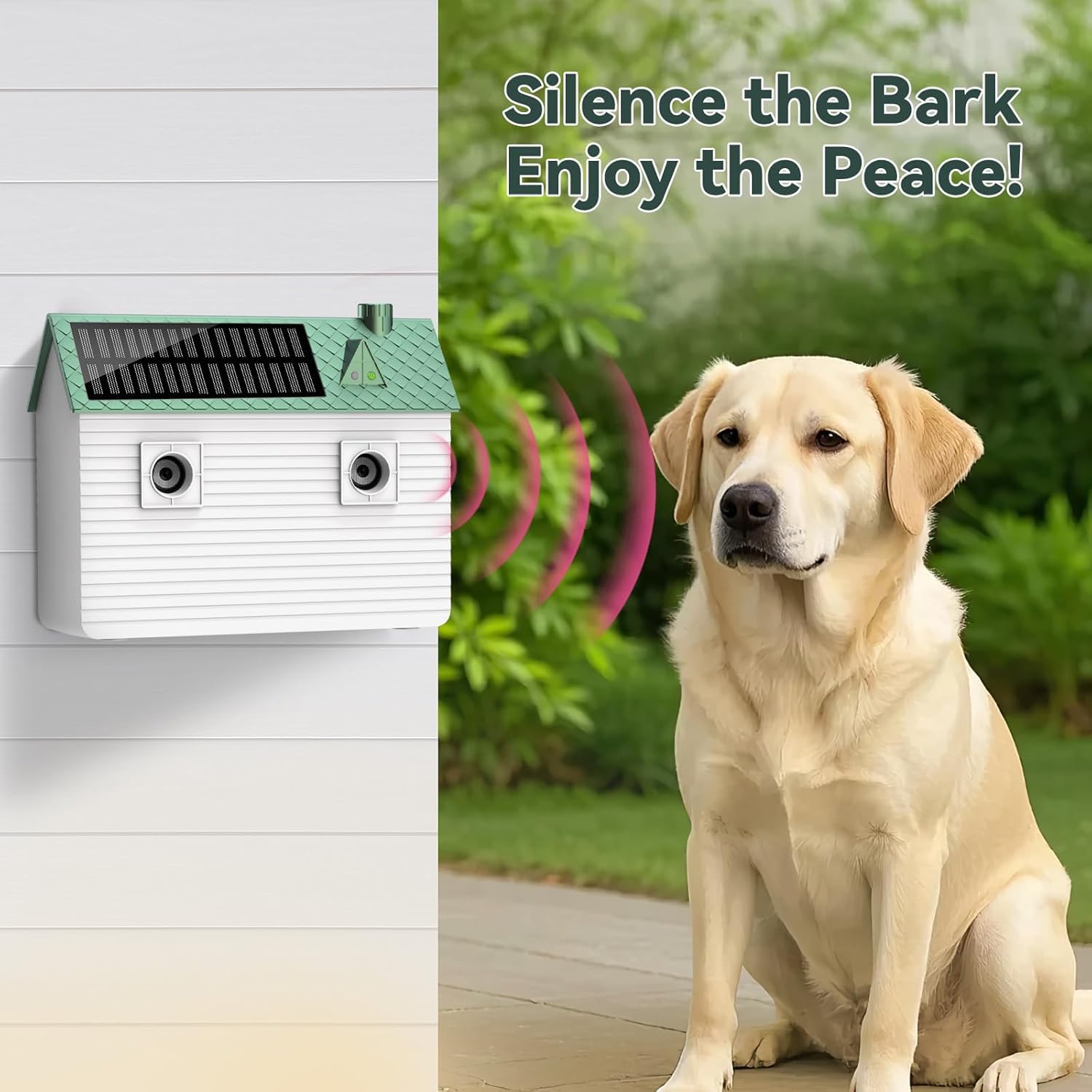 tuncate anti barking device solar panel demonstrates year-round outdoor operation.
