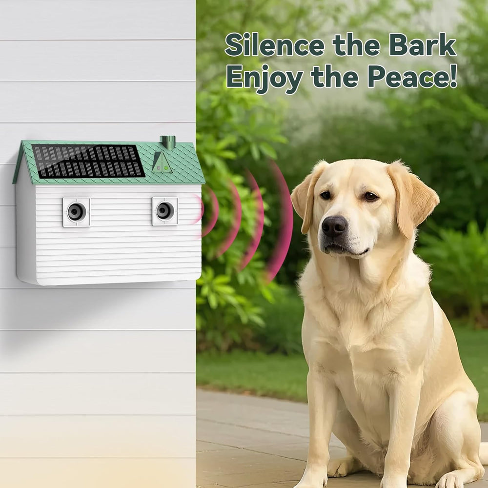 tuncate anti barking device solar panel demonstrates year-round outdoor operation.
