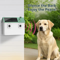 tuncate anti barking device solar panel demonstrates year-round outdoor operation.
