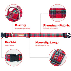 Tunkoo adjustable collar size range from small to large for various dogs.