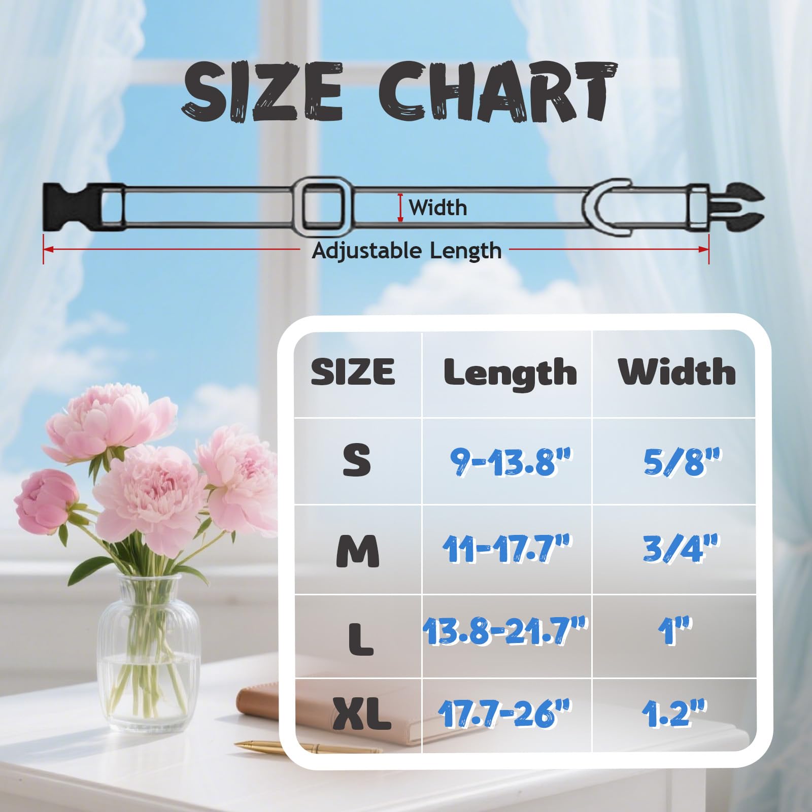 Tunkoo blue plaid dog collar shown on a dog for fashionable daily wear.