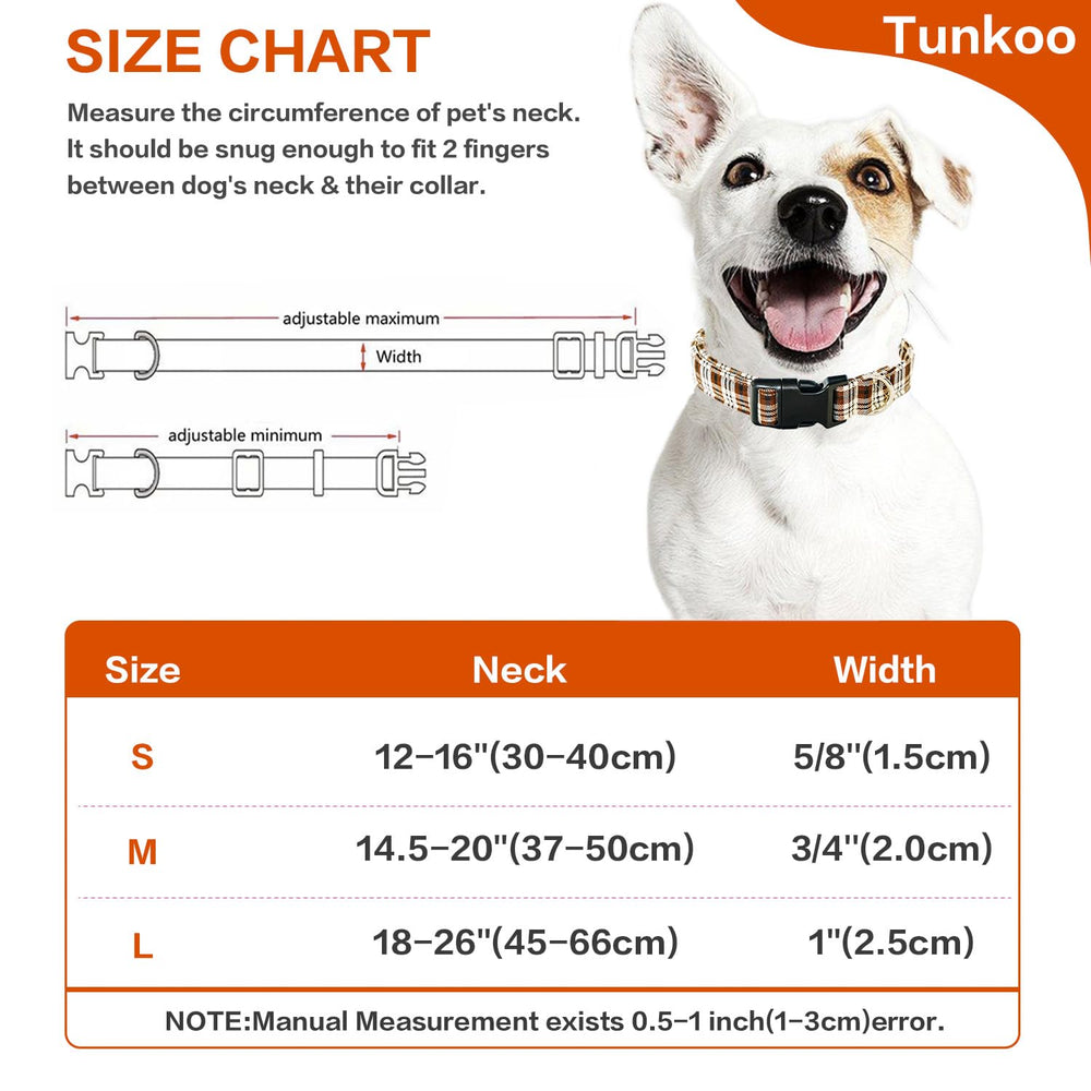 Tunkoo fall festive walks with coffee plaid design.