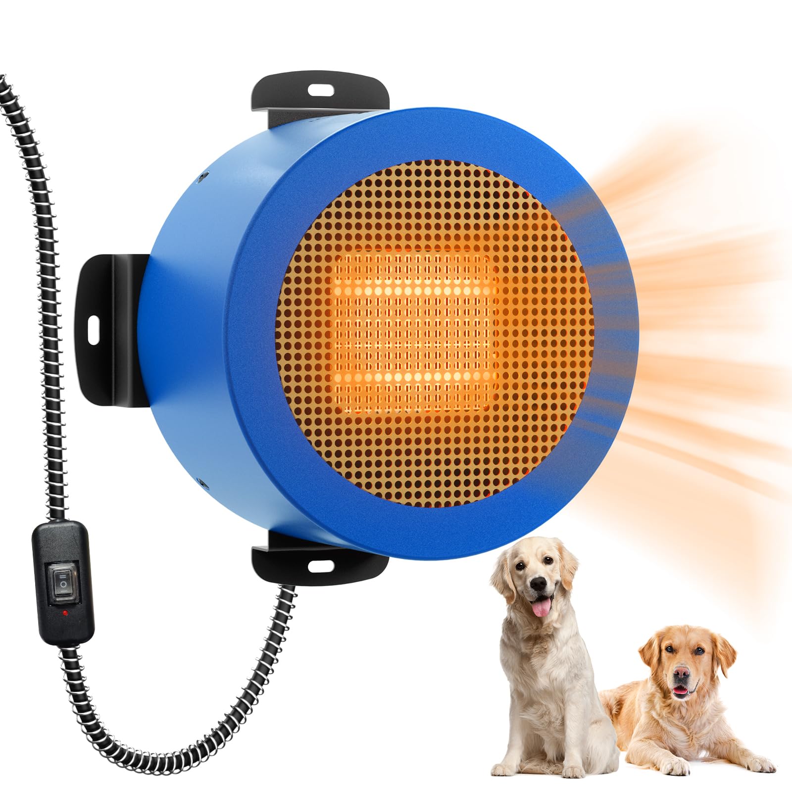 TURBRO Neighborhood dog house heater wall-mounted for space-saving warmth in kennels.