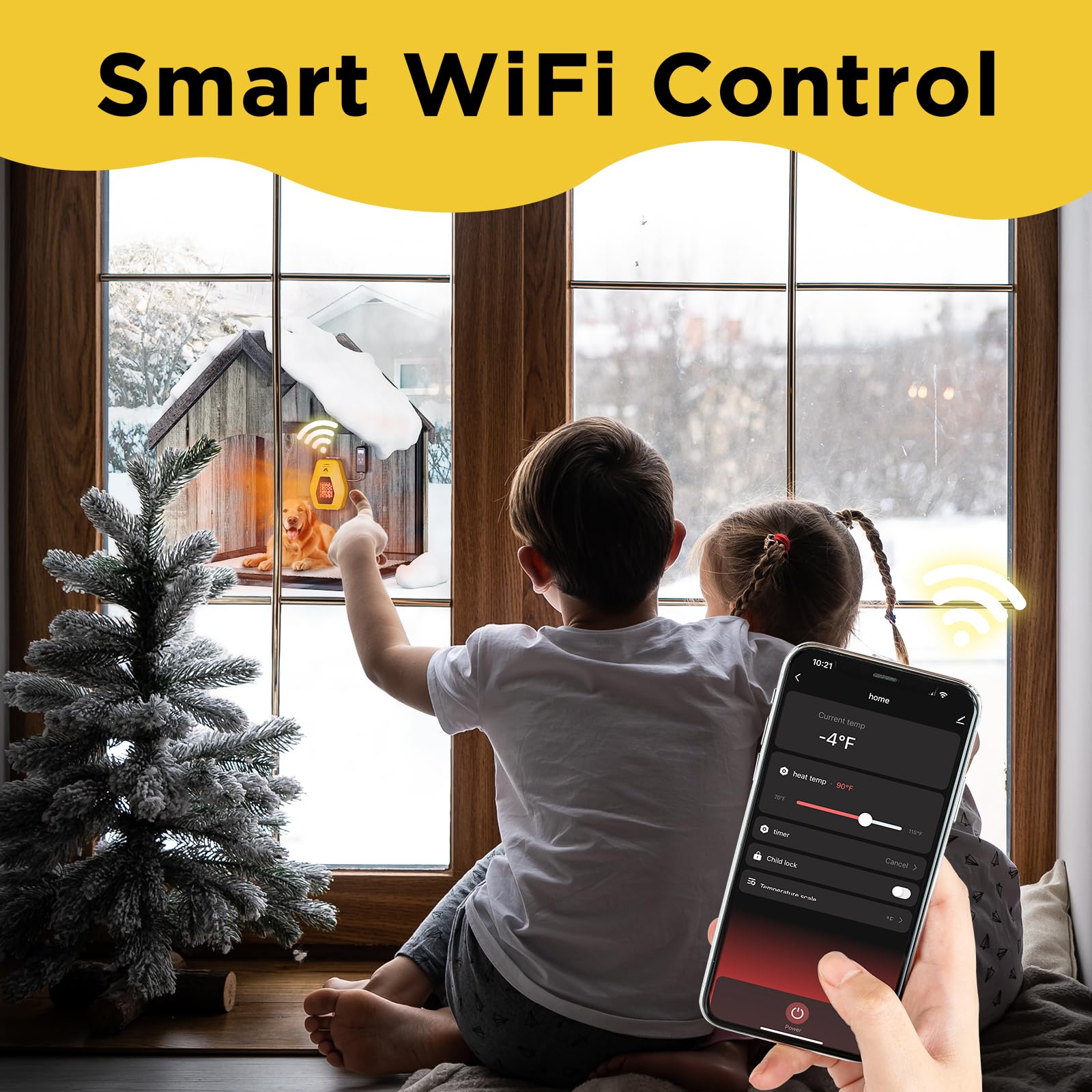 TURBRO Neighborhood WiFi mesh air outlet image shows easy-to-clean, hair-safe airflow.