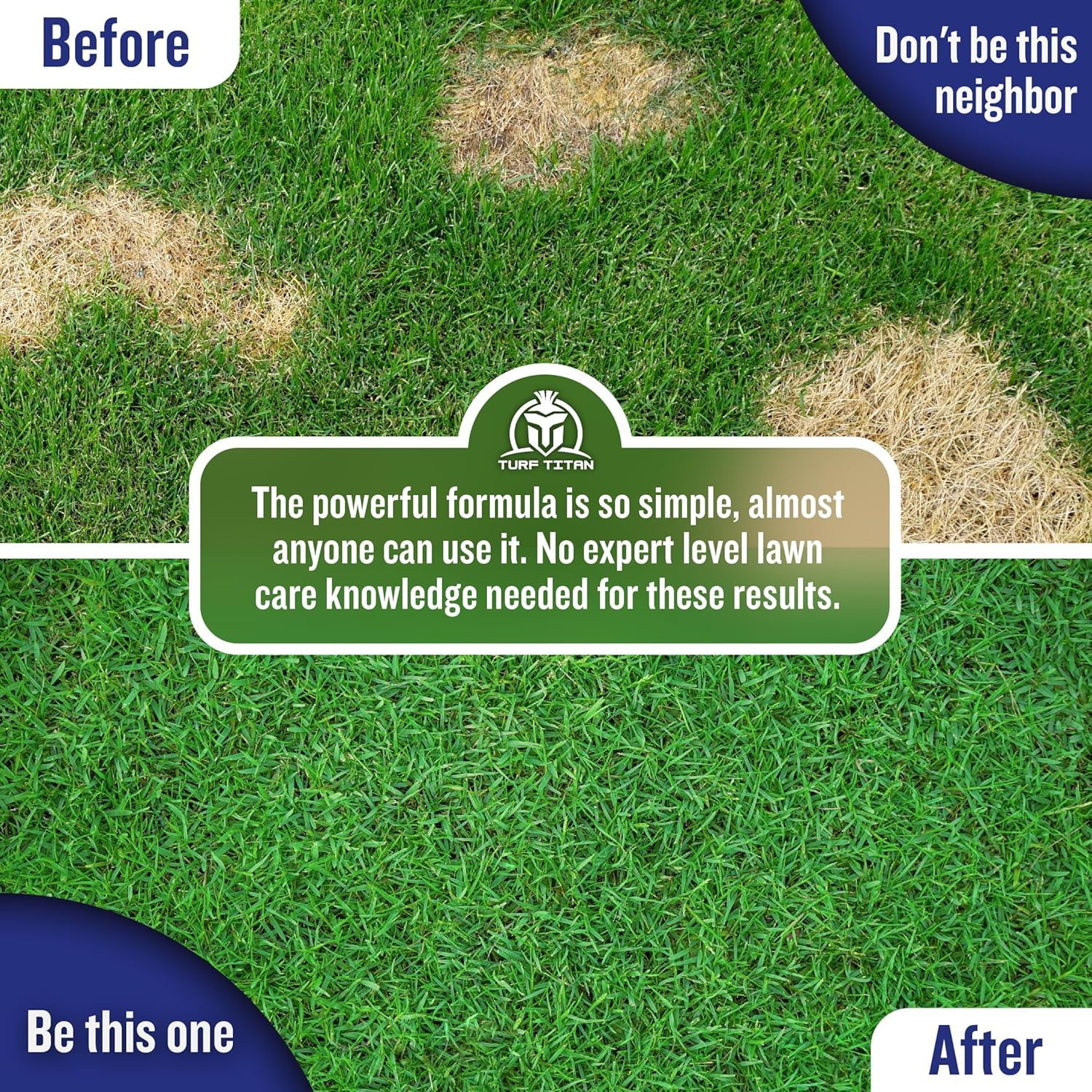 Turf Titan K9 Correcter pet-safe-formula supports safe play for pets and kids.