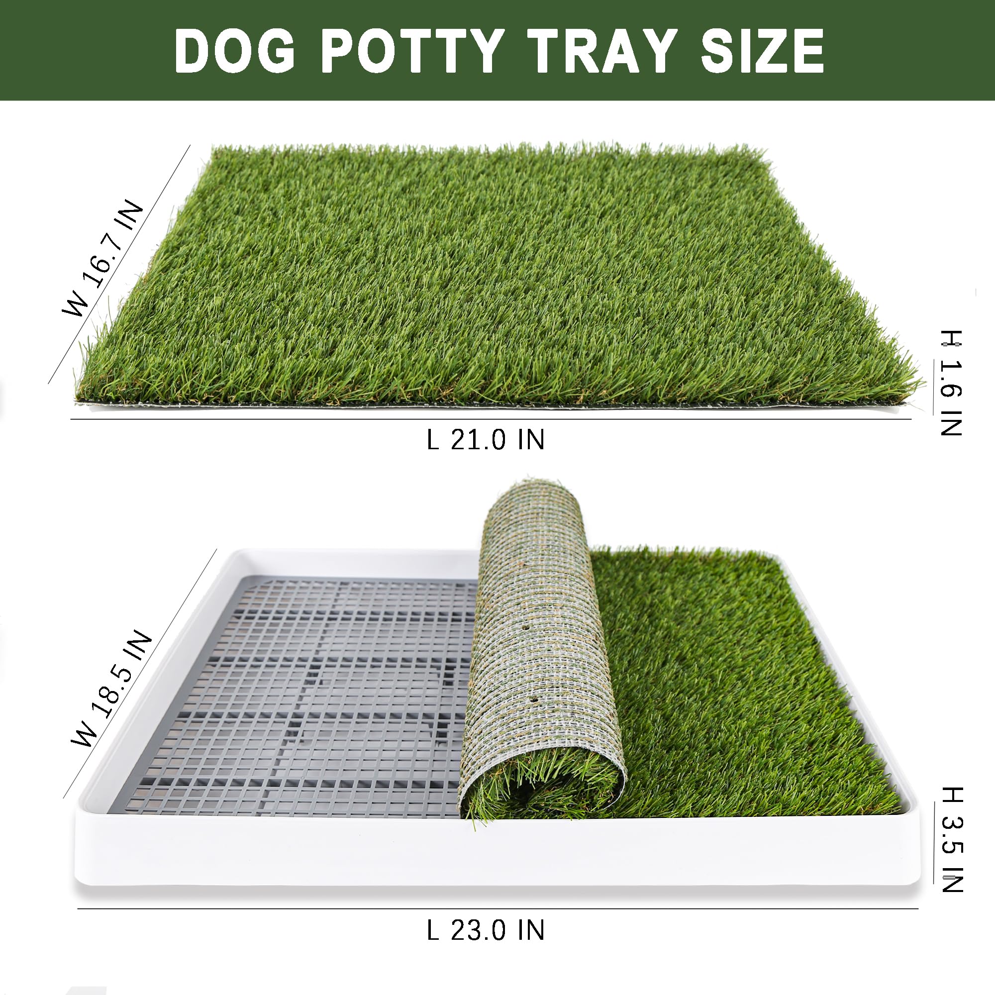 TURF XPRESS grass pad tray close-up shows realistic turf for training